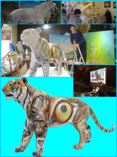 FRANCIS HUGON commanda de faire cette sculpture de Tigre